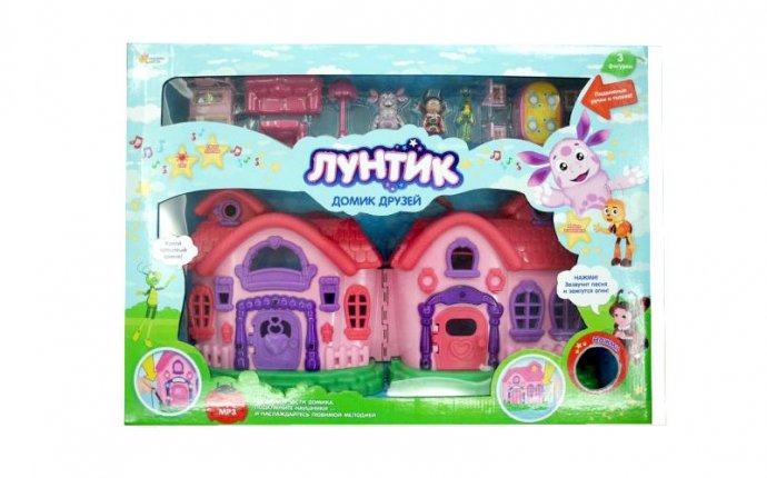 Игровой домик Лунтик и его друзья (свет, звук) LUN16639 Играем